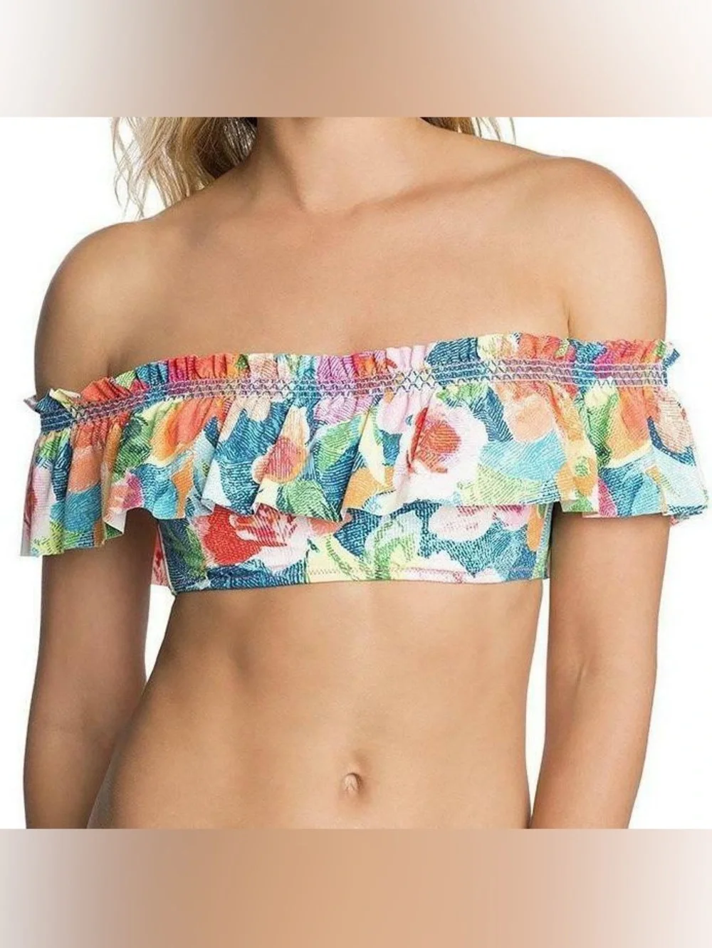 Vera Bradley SuperBloom Layla Top Hipster Bottoms Ruffle Floral Medium 2 Piece‎